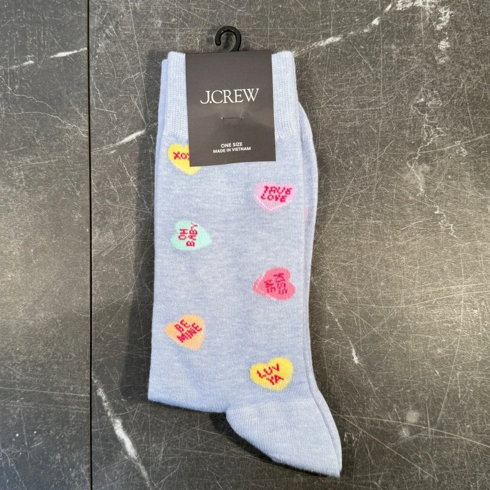 Mens J Crew Socks | Size‎ One Size | Assorted Colors 4 Pack Bundle Sushi Hearts